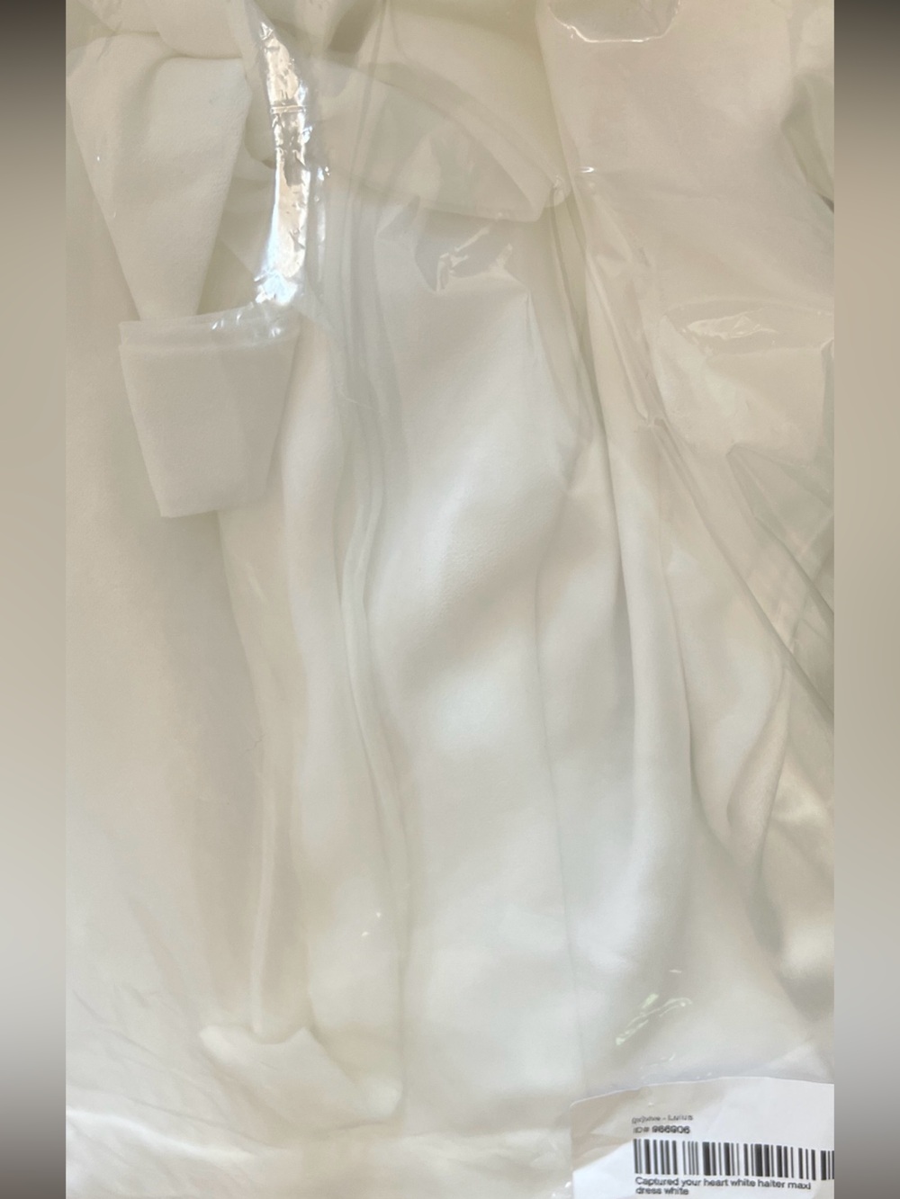 New Lulus  Sweetie Elegant White Bridal Gown with Bow-Strap Thigh Slit Sz Medium - Picture 13 of 13
